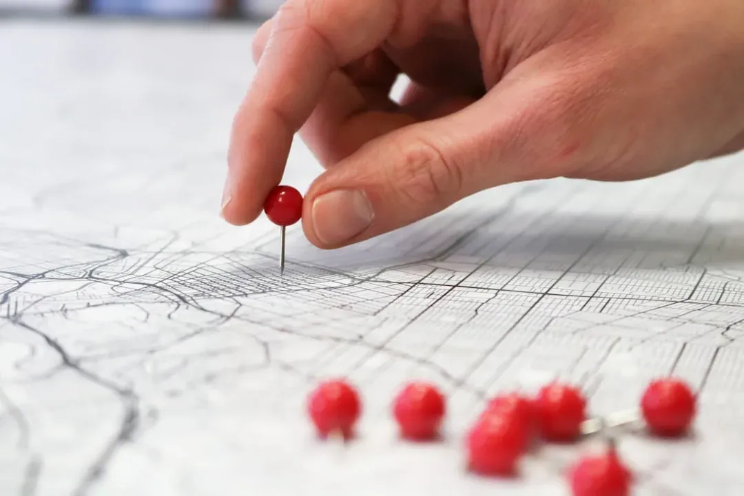 a map of mexico city with a pin indicating safe areas